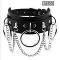 Biker Leather Choker
