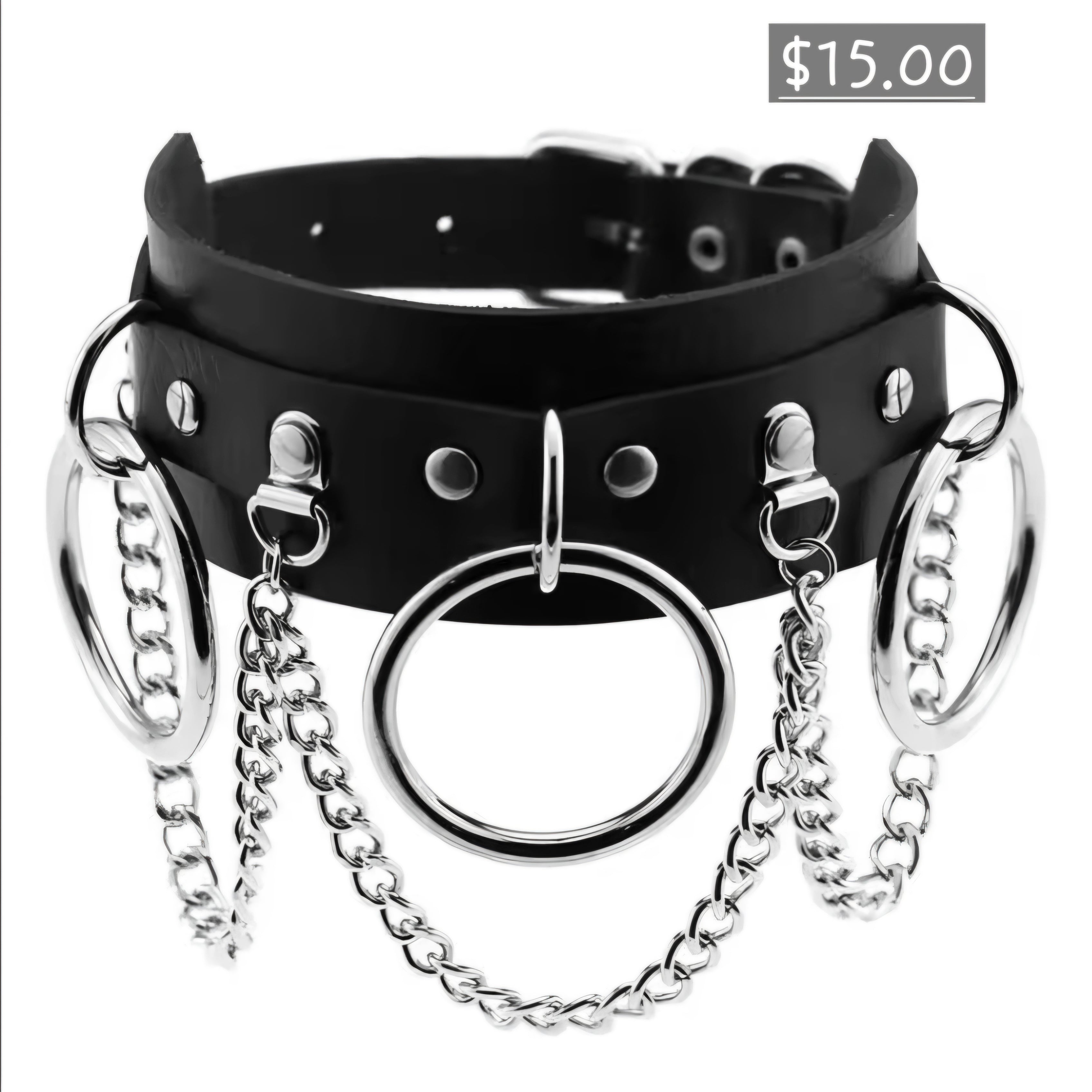 Biker Leather Choker