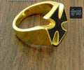 Gold Plated Maltese Cross Ring ( Only size 8 Left )